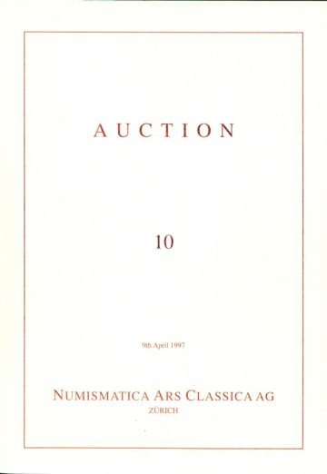 Numismatica Ars Classica Auction 10 (1997) cover