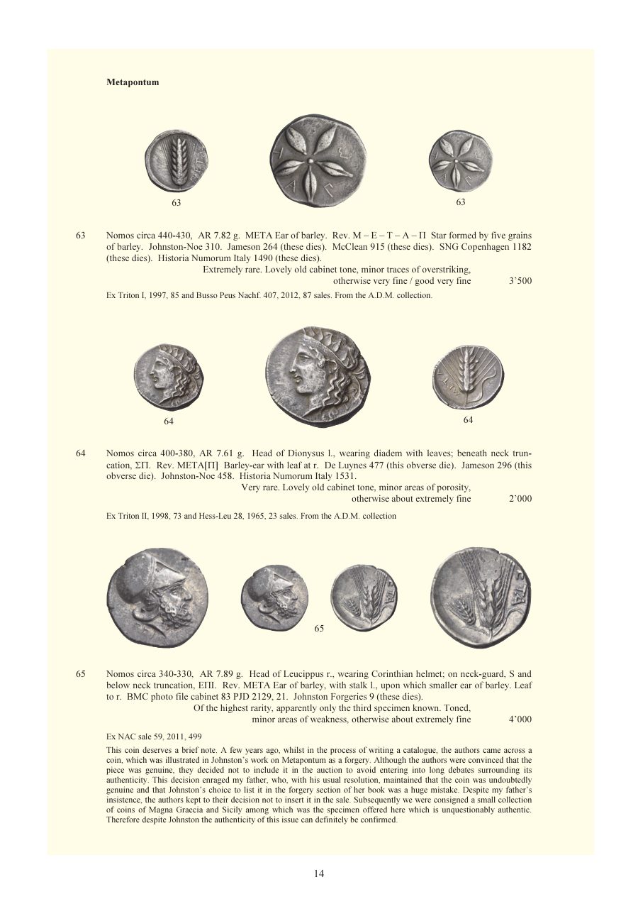 Numismatica Ars Classica Auction 100 I (2017) page 15