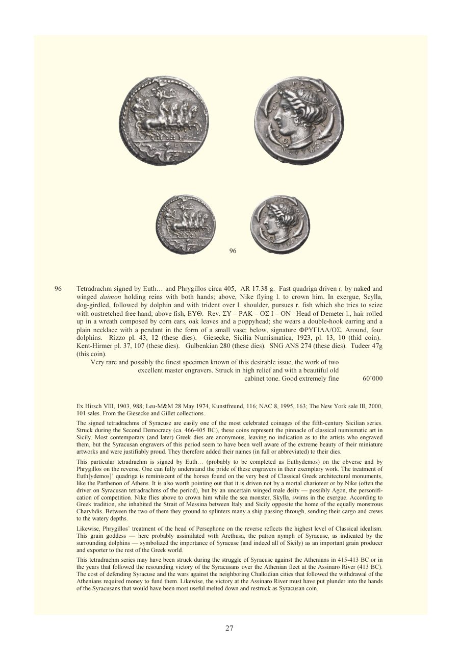 Numismatica Ars Classica Auction 100 I (2017) page 28