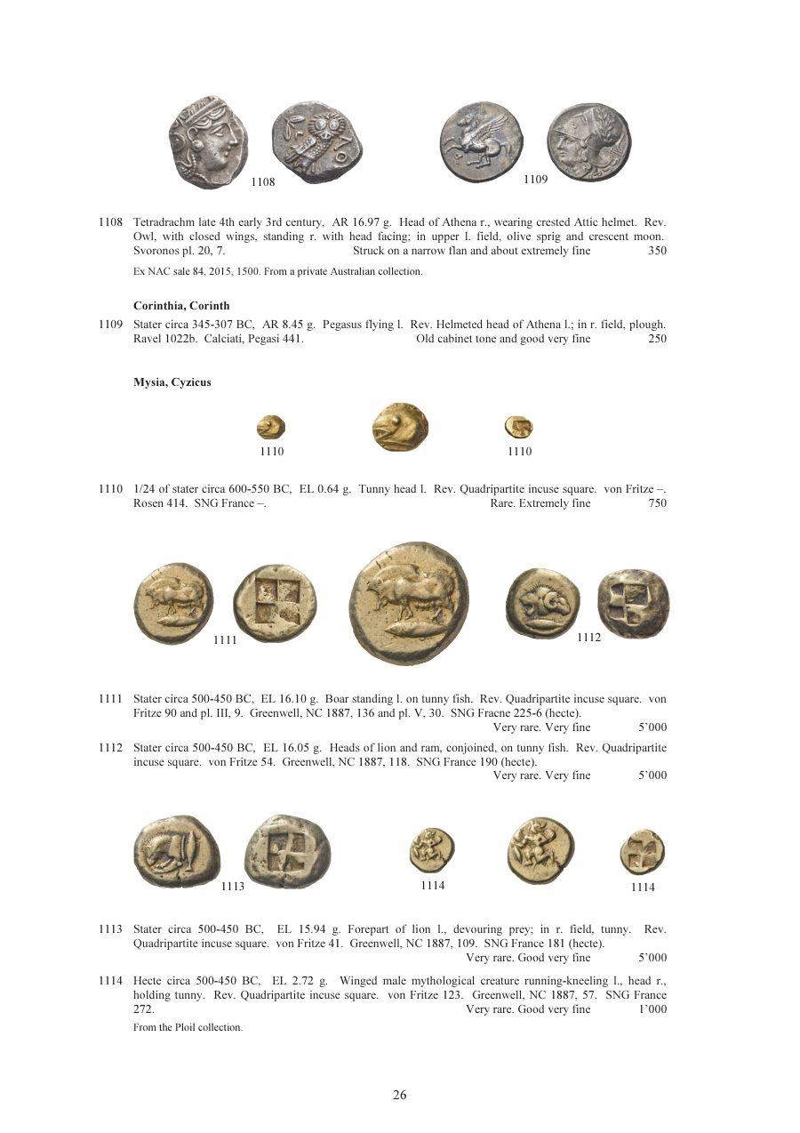 Numismatica Ars Classica Auction 100 II (2017) page 27