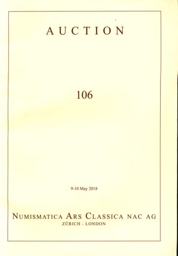 Numismatica Ars Classica Auction 106 (2018) cover