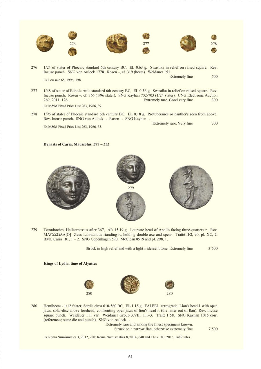 Numismatica Ars Classica Auction 106 (2018) page 62