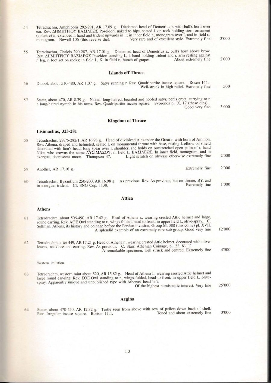 Numismatica Ars Classica Auction 11 (1998) page 12