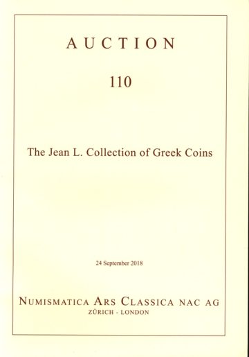 Numismatica Ars Classica Auction 110 (2018) cover