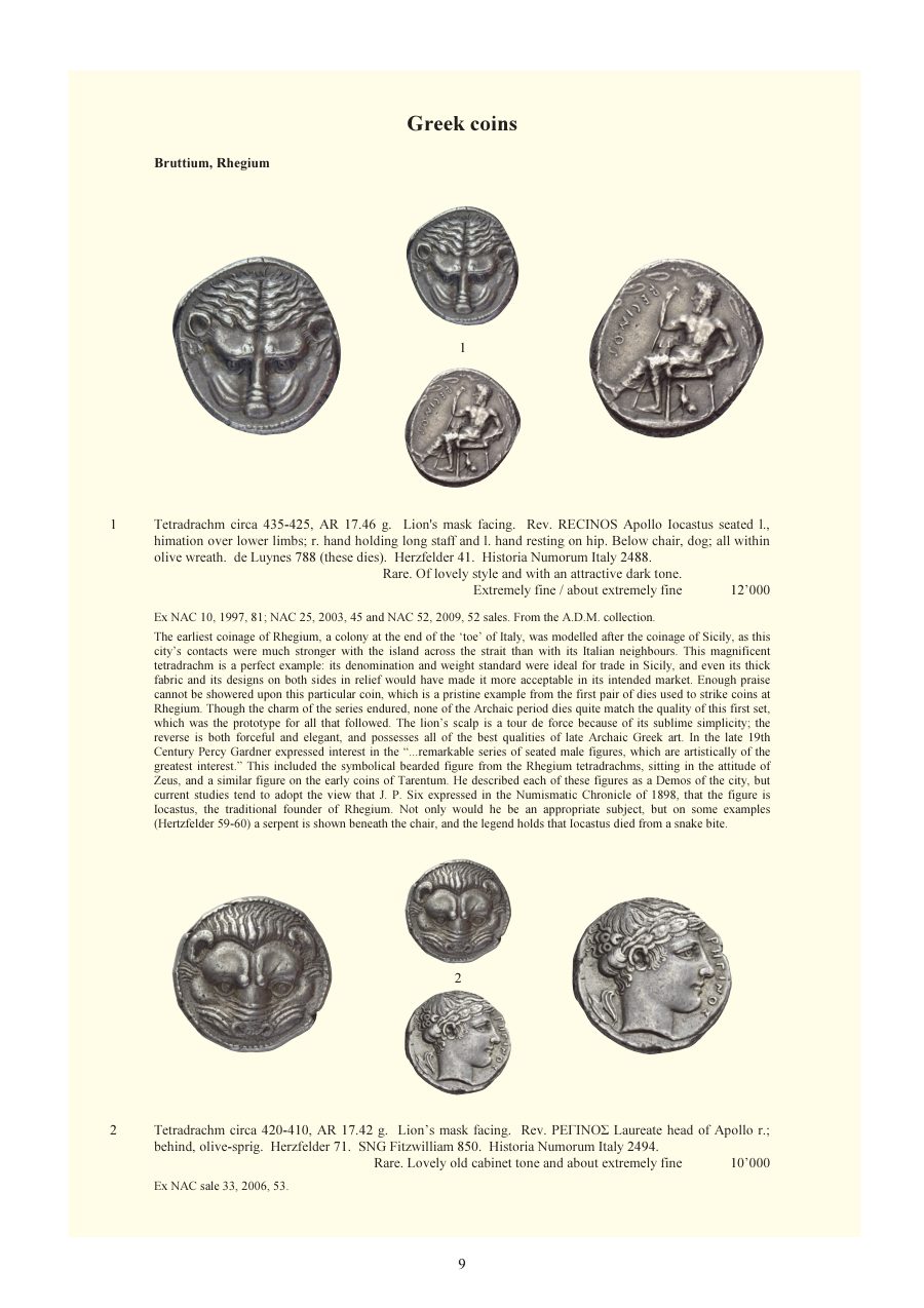 Numismatica Ars Classica Auction 110 (2018) page 10