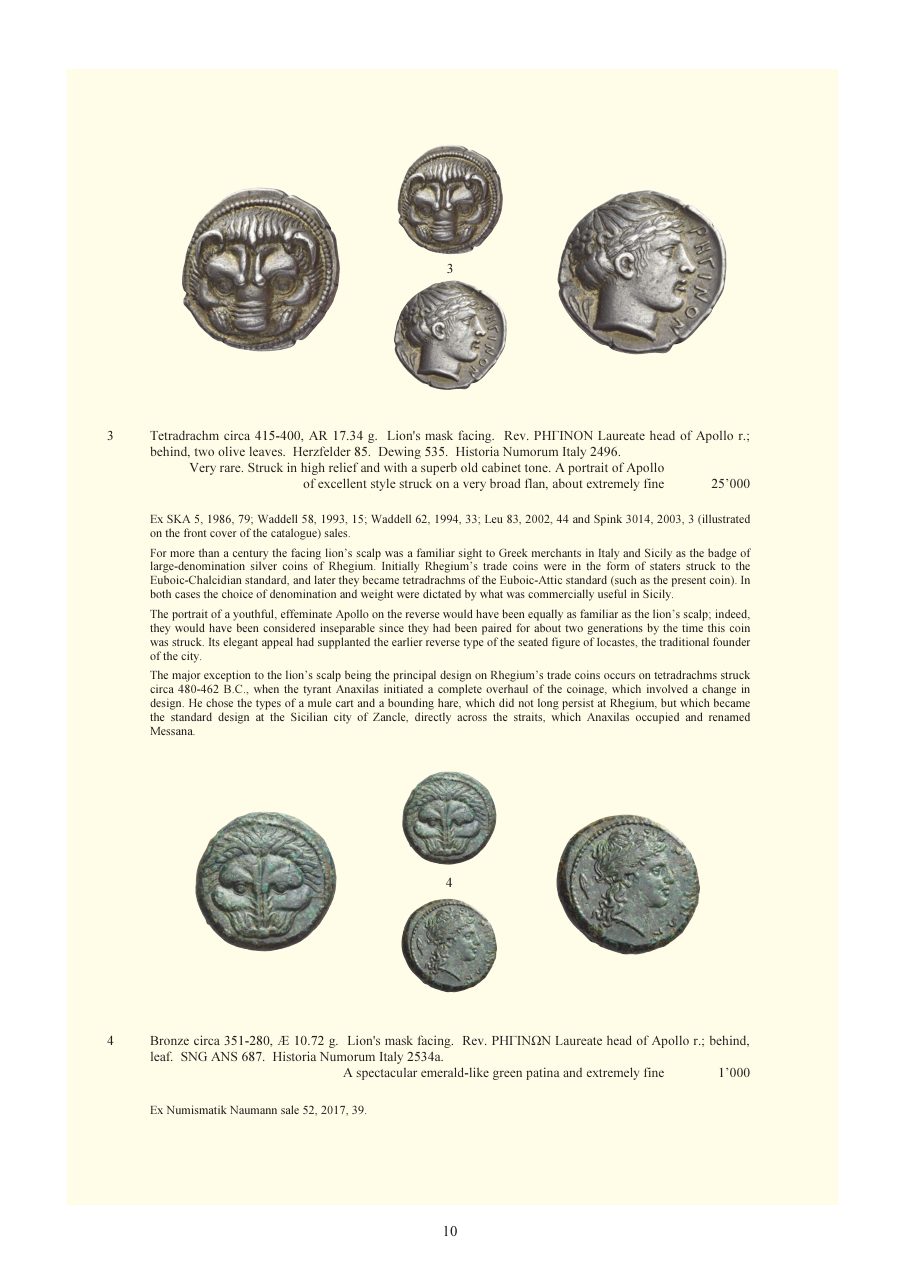 Numismatica Ars Classica Auction 110 (2018) page 11