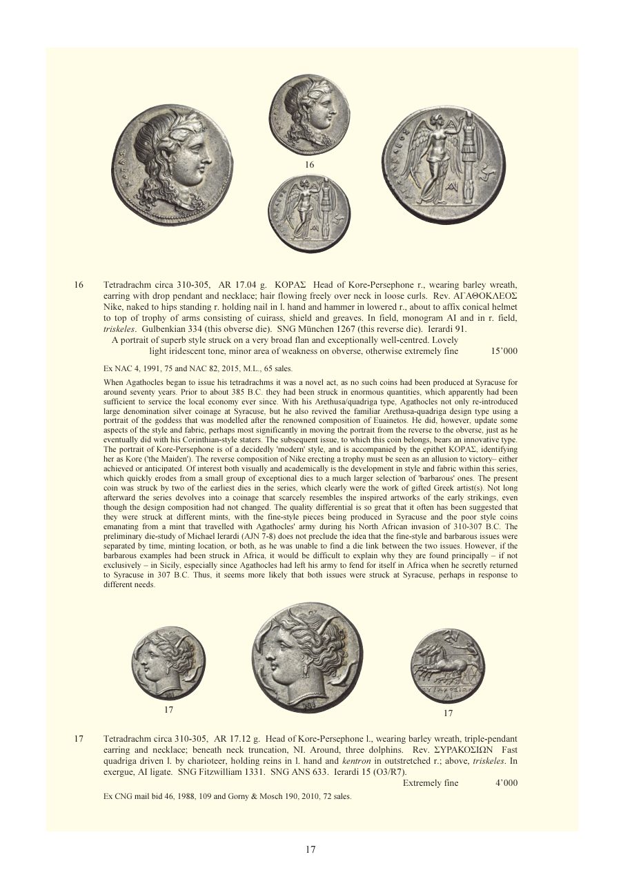 Numismatica Ars Classica Auction 110 (2018) page 18
