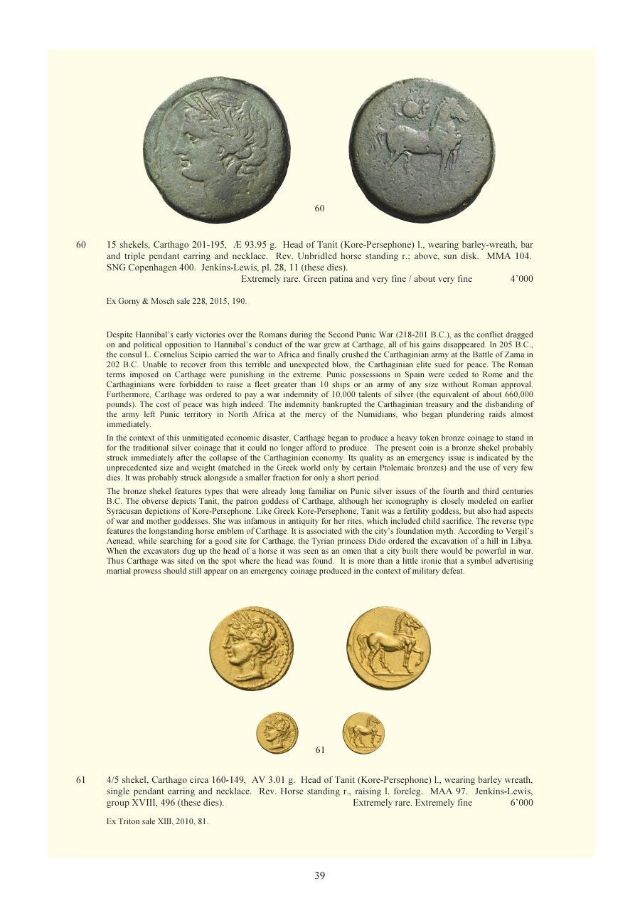 Numismatica Ars Classica Auction 110 (2018) page 40