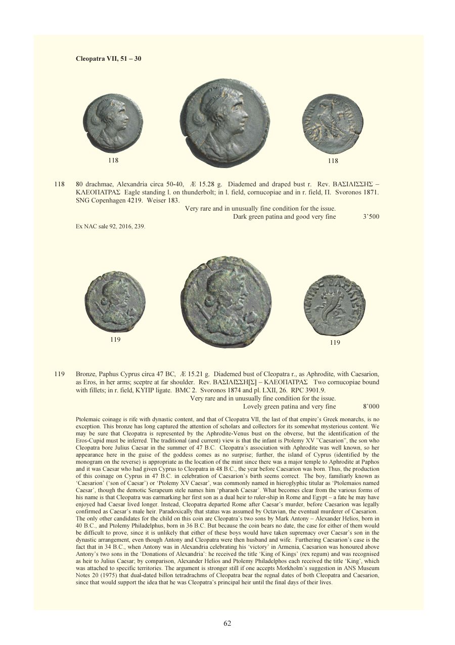 Numismatica Ars Classica Auction 110 (2018) page 63