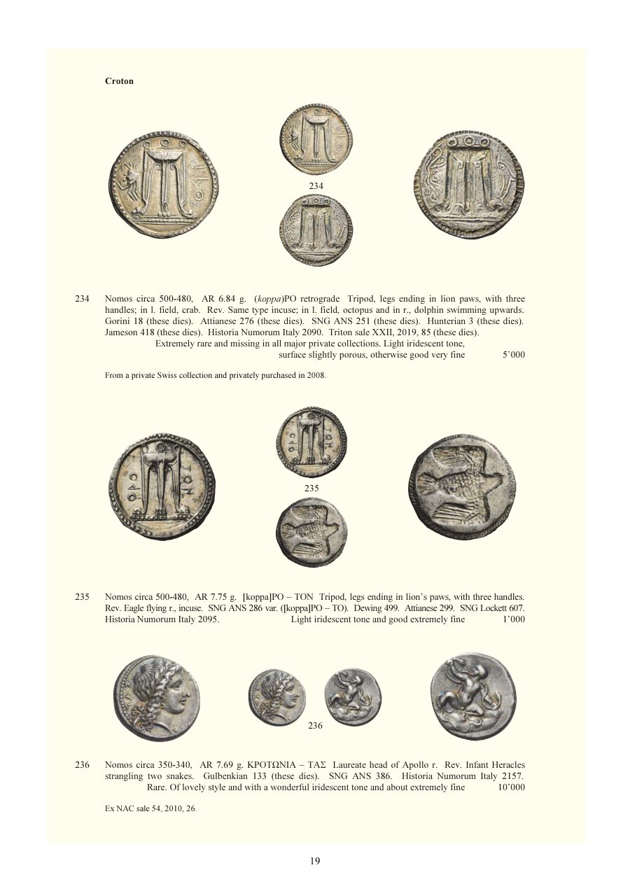 Numismatica Ars Classica Auction 120 (2020) page 21