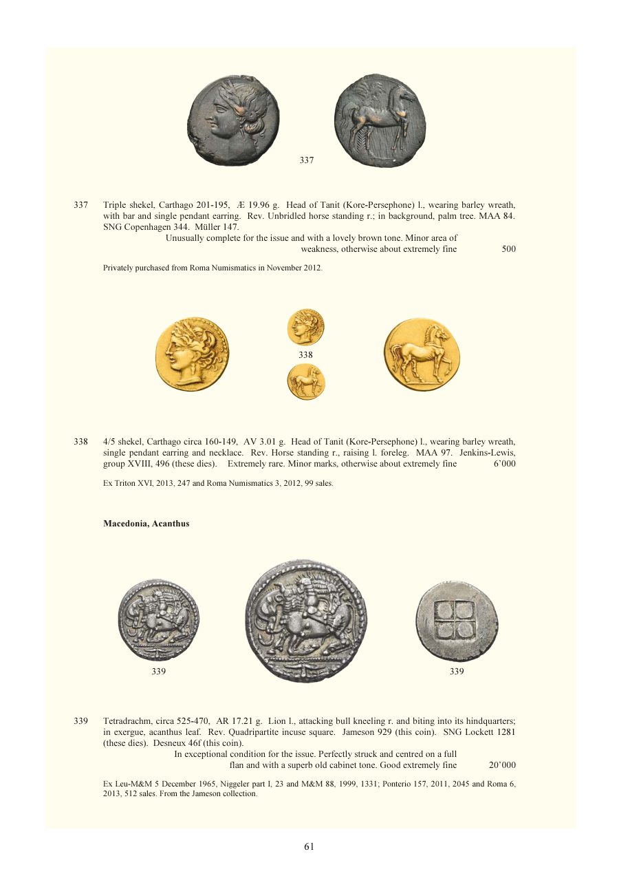 Numismatica Ars Classica Auction 120 (2020) page 63