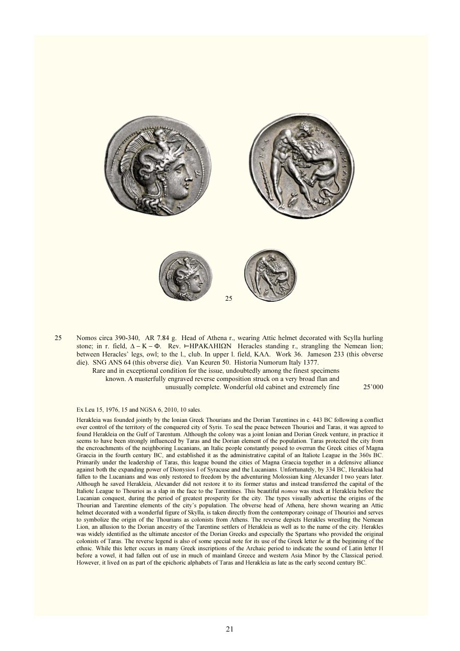 Numismatica Ars Classica Auction 124 (2021) page 23