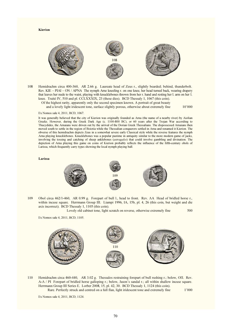 Numismatica Ars Classica Auction 124 (2021) page 72