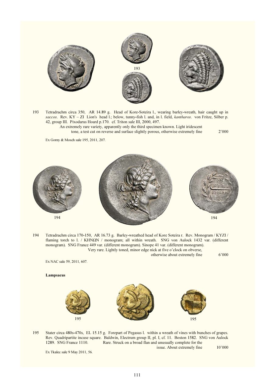 Numismatica Ars Classica Auction 124 (2021) page 113