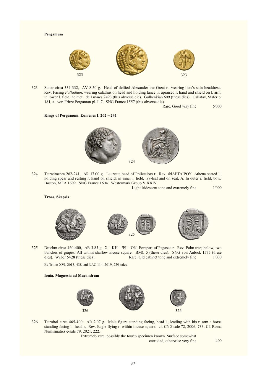 Numismatica Ars Classica Auction 125 (2021) page 39