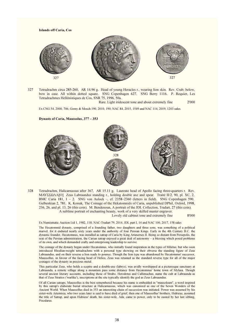 Numismatica Ars Classica Auction 125 (2021) page 40