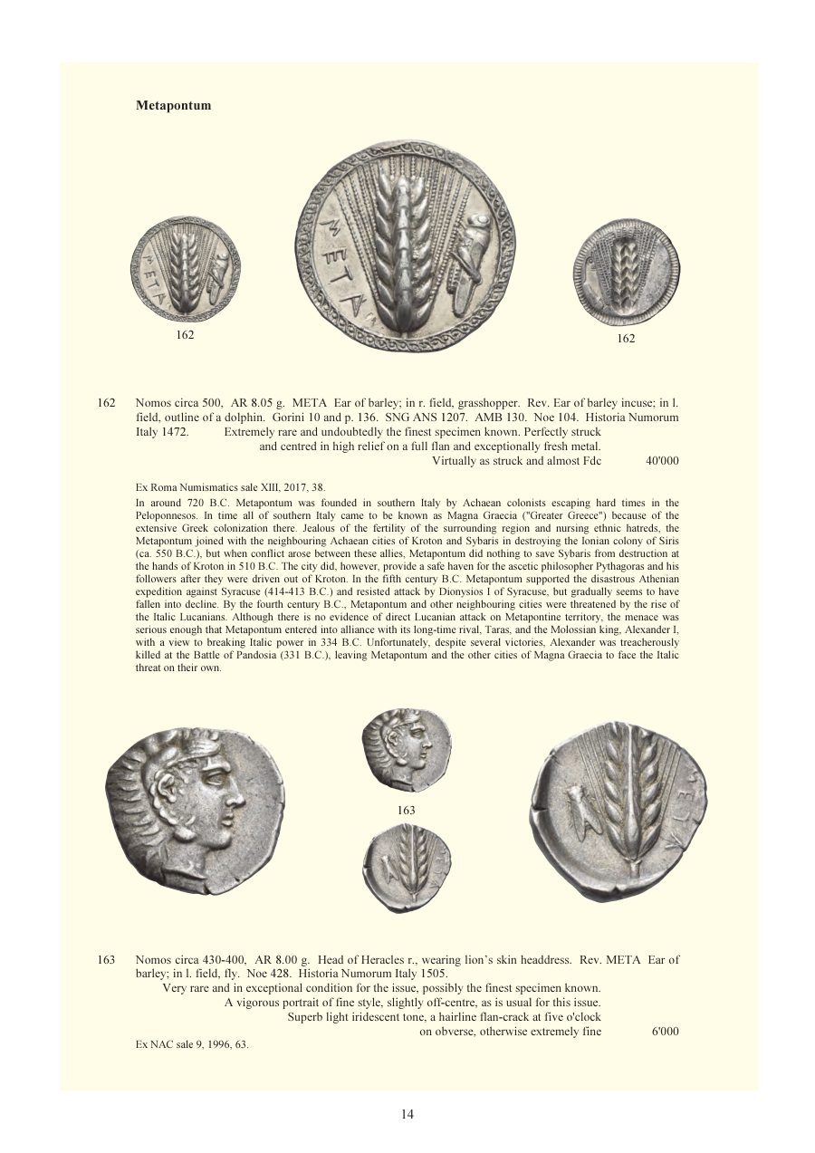 Numismatica Ars Classica Auction 132 (2022) page 16