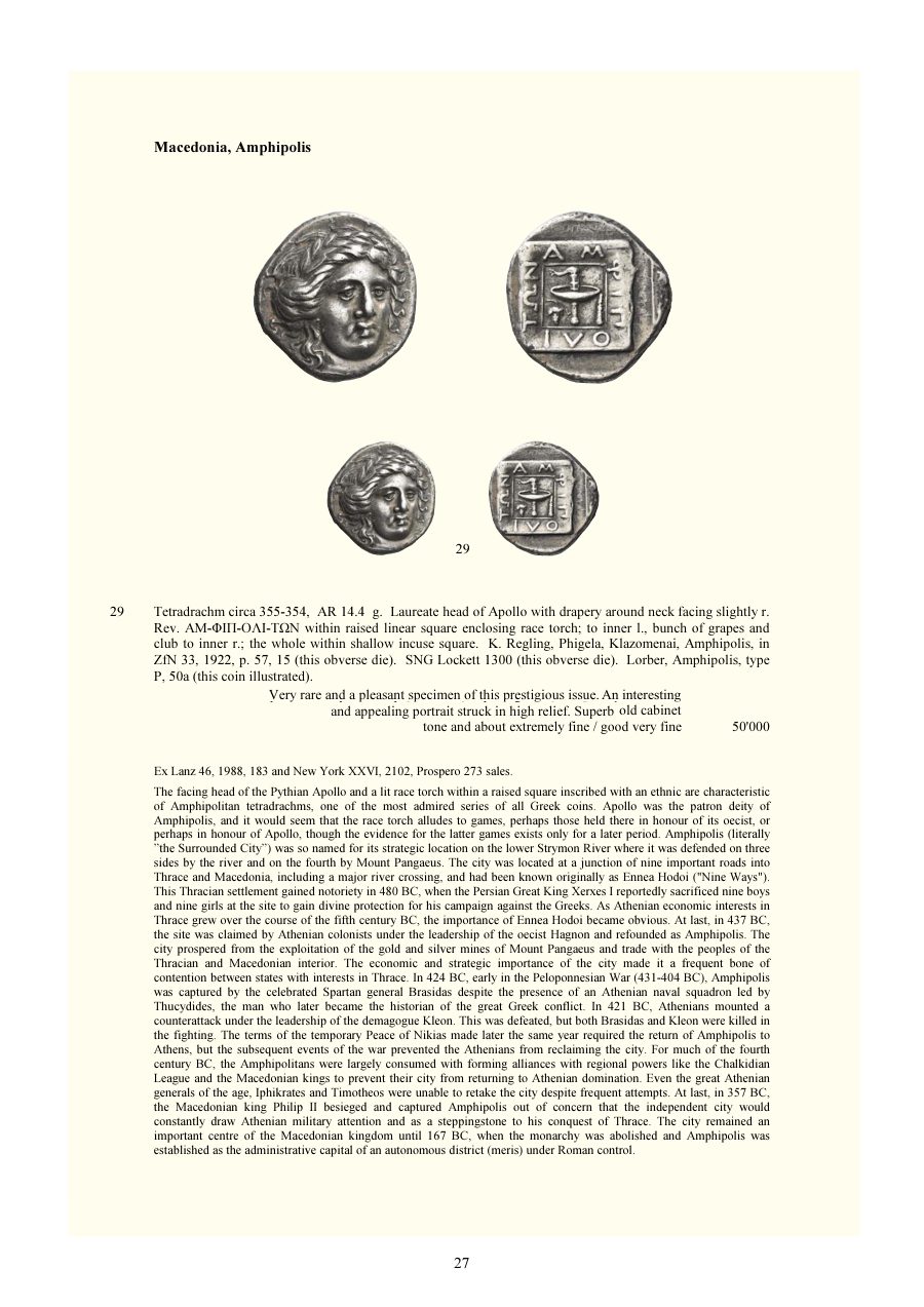 Numismatica Ars Classica Auction 133 (2022) page 29