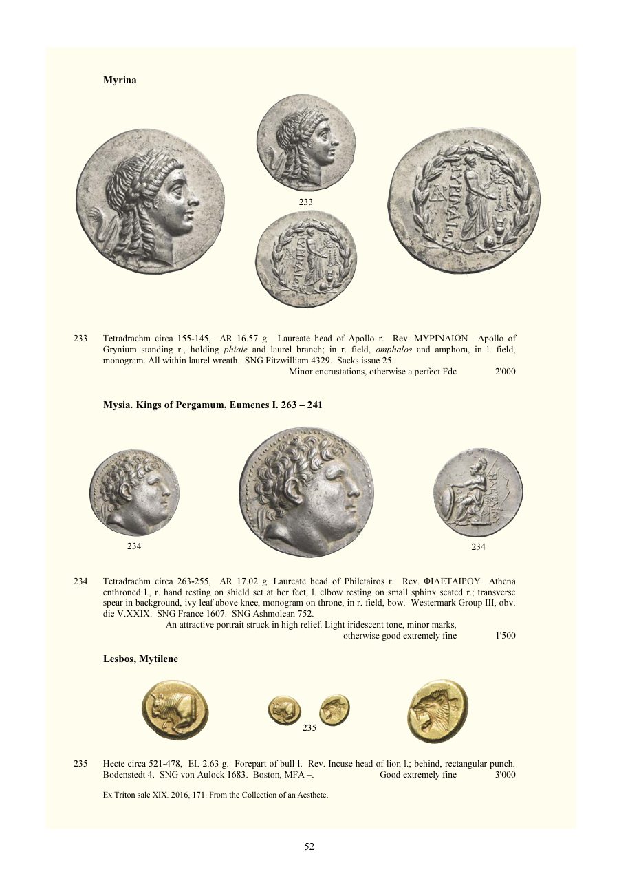 Numismatica Ars Classica Auction 134 (2022) page 54