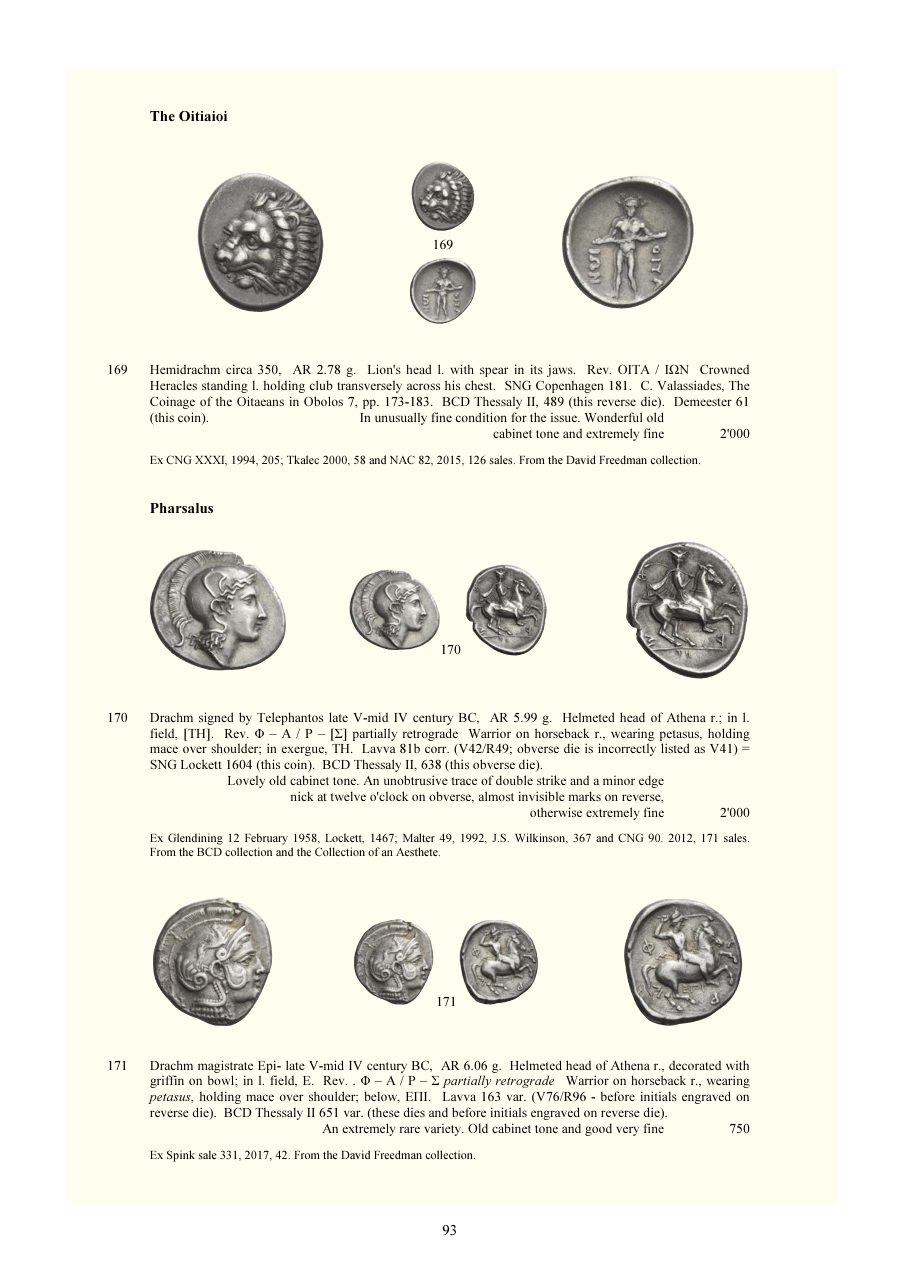 Numismatica Ars Classica Auction 138 (2023) page 95