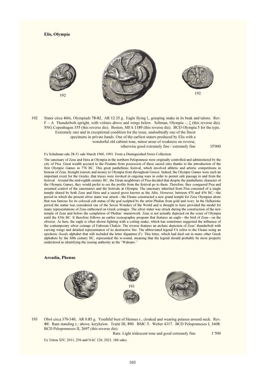 Numismatica Ars Classica Auction 138 (2023) page 105