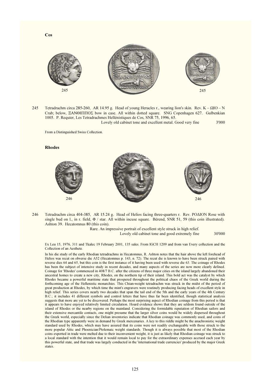 Numismatica Ars Classica Auction 138 (2023) page 127