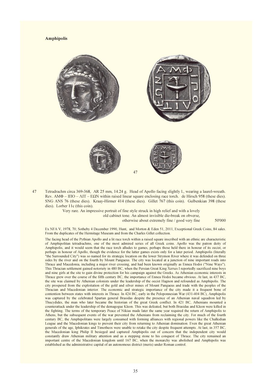 Numismatica Ars Classica Auction 140 (2023) page 37