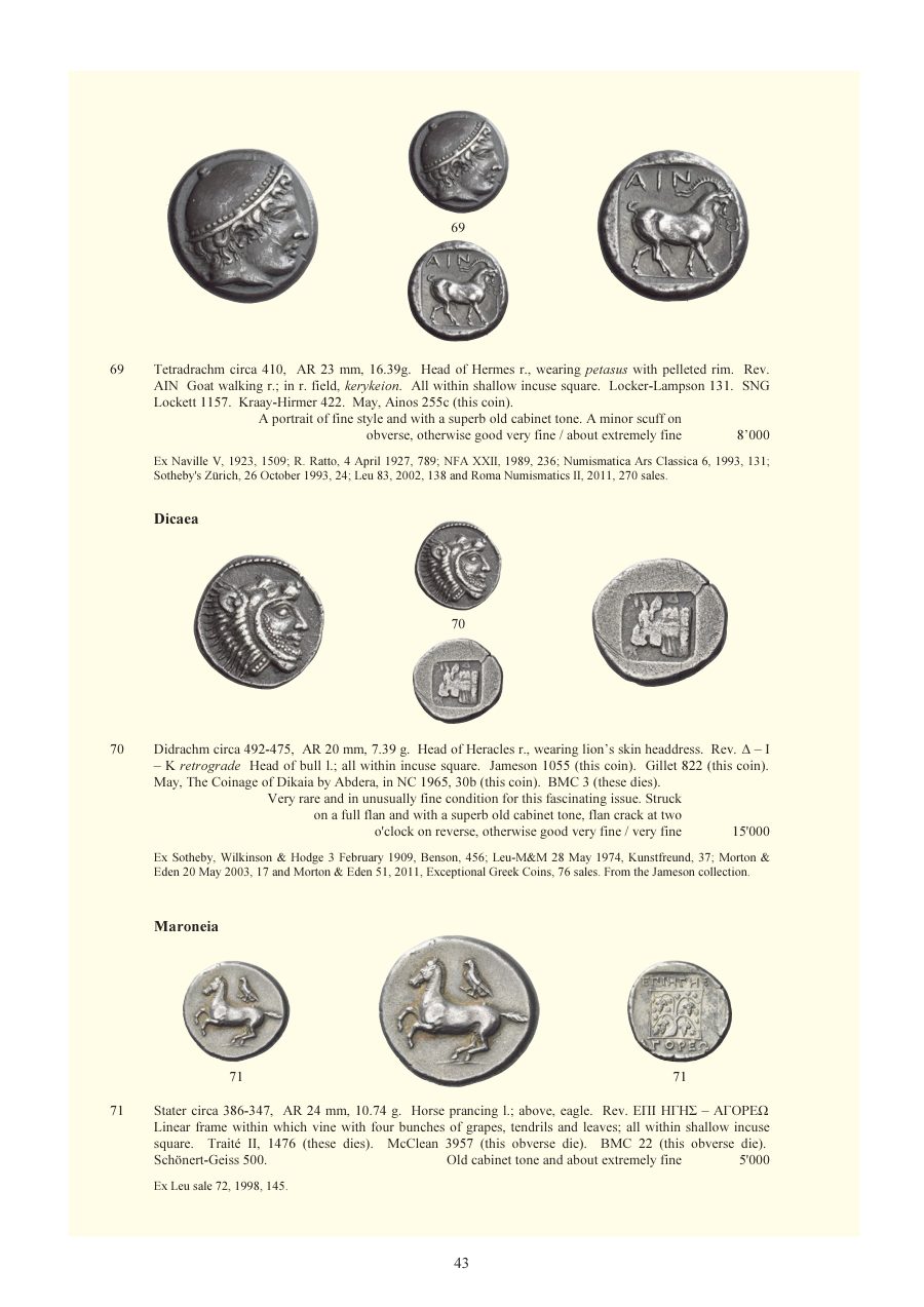 Numismatica Ars Classica Auction 140 (2023) page 45