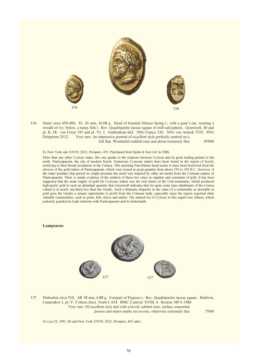 Numismatica Ars Classica Auction 140 (2023) page 72