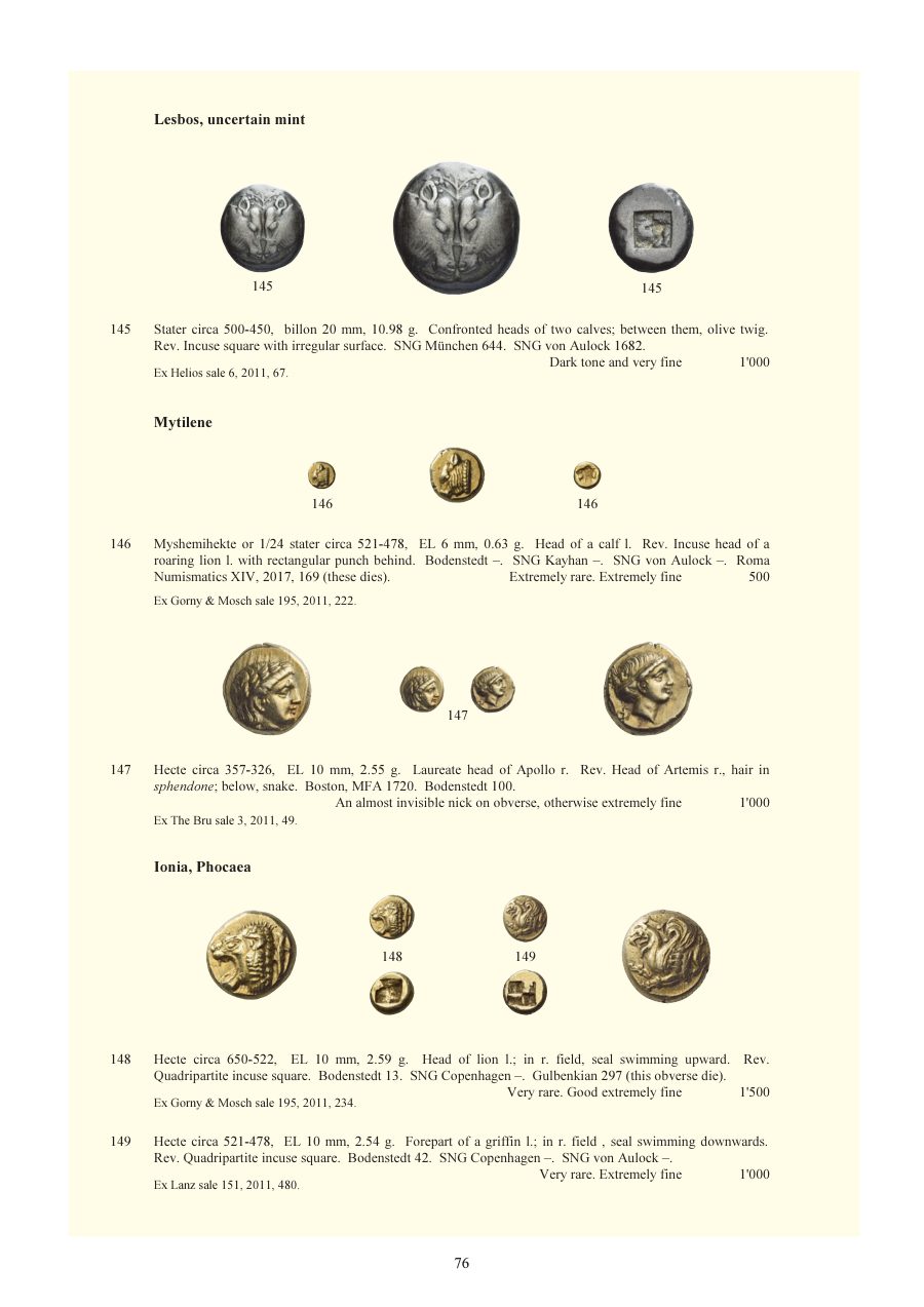 Numismatica Ars Classica Auction 140 (2023) page 78