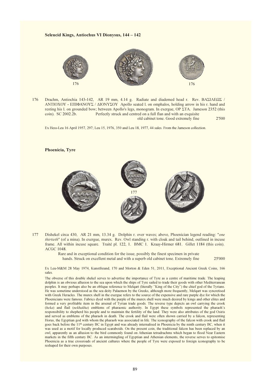 Numismatica Ars Classica Auction 140 (2023) page 91