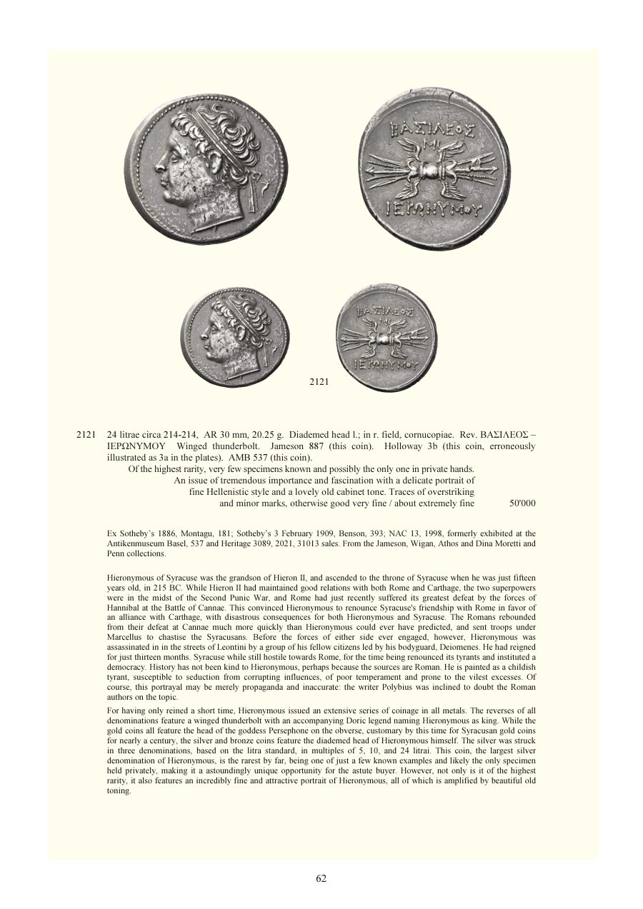 Numismatica Ars Classica Auction 146 (2024) page 64