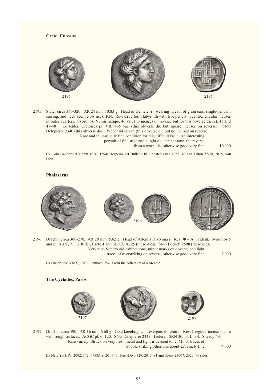 Numismatica Ars Classica Auction 146 (2024) page 95