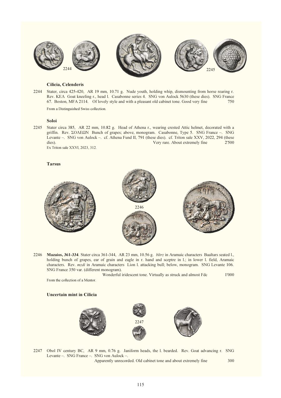 Numismatica Ars Classica Auction 146 (2024) page 117
