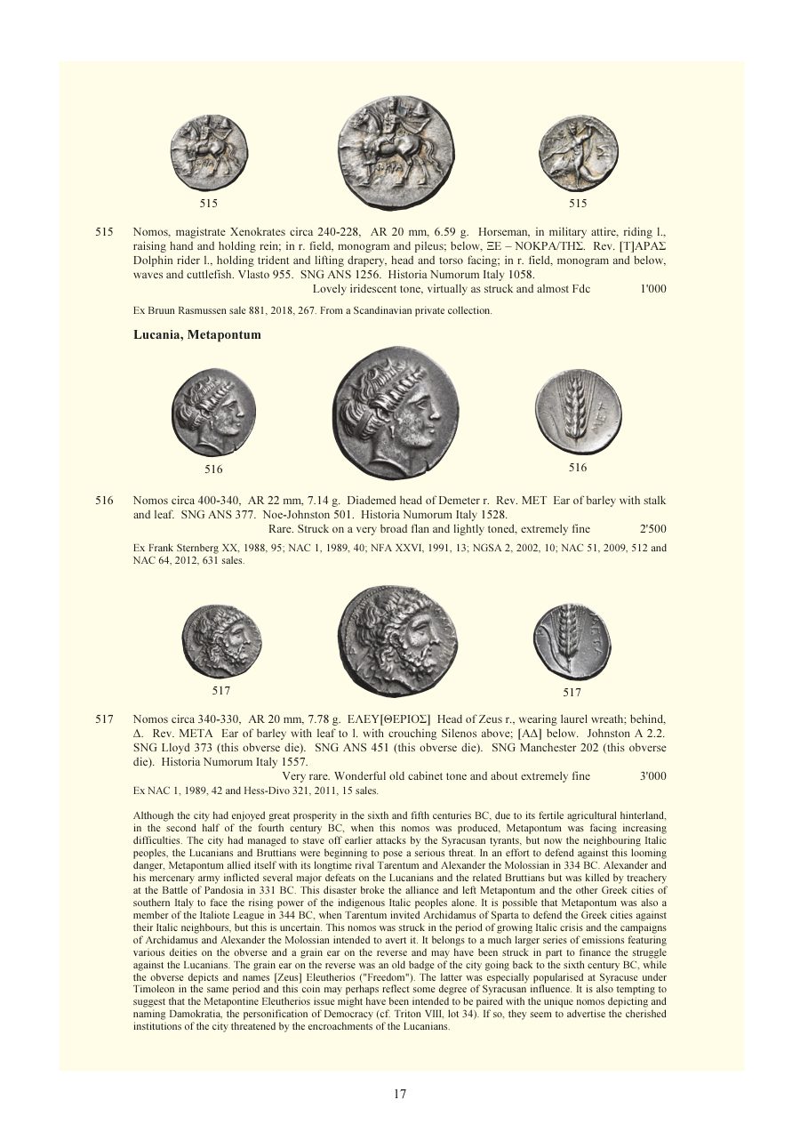 Numismatica Ars Classica Auction 150 (2024) page 19