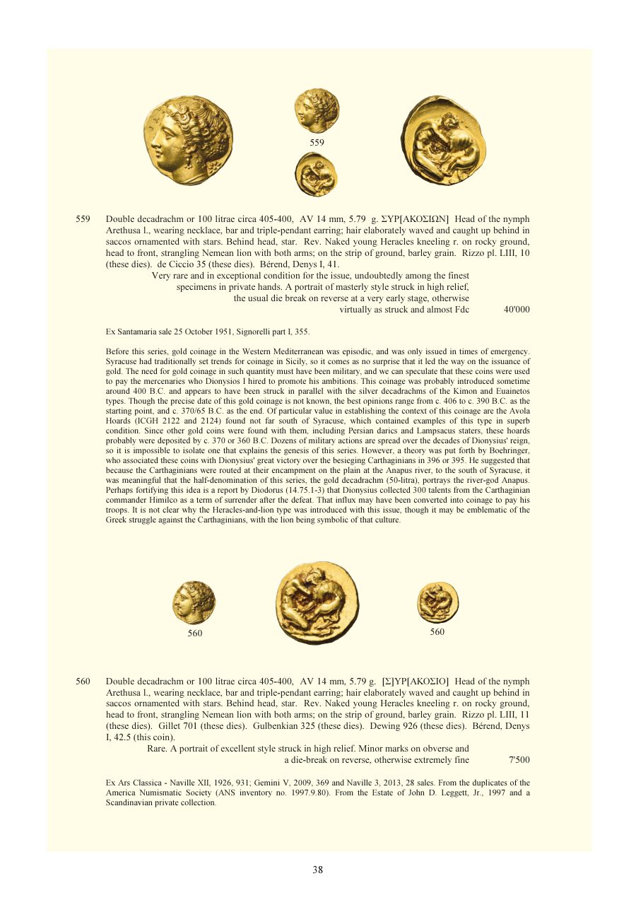 Numismatica Ars Classica Auction 150 (2024) page 40