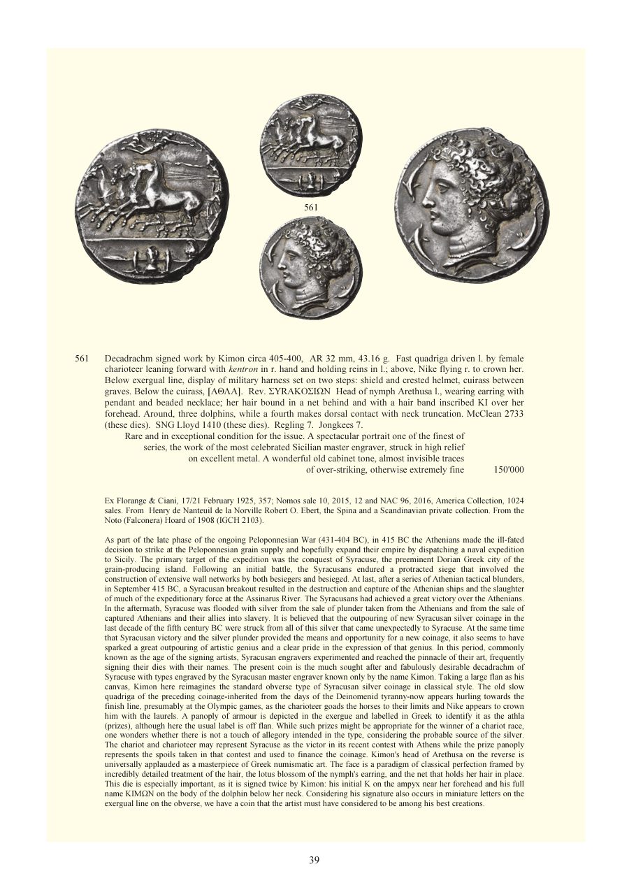 Numismatica Ars Classica Auction 150 (2024) page 41