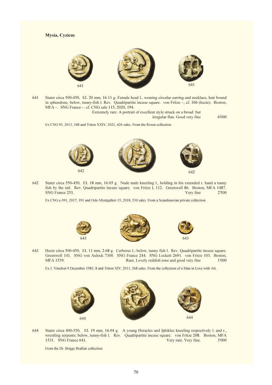 Numismatica Ars Classica Auction 150 (2024) page 72