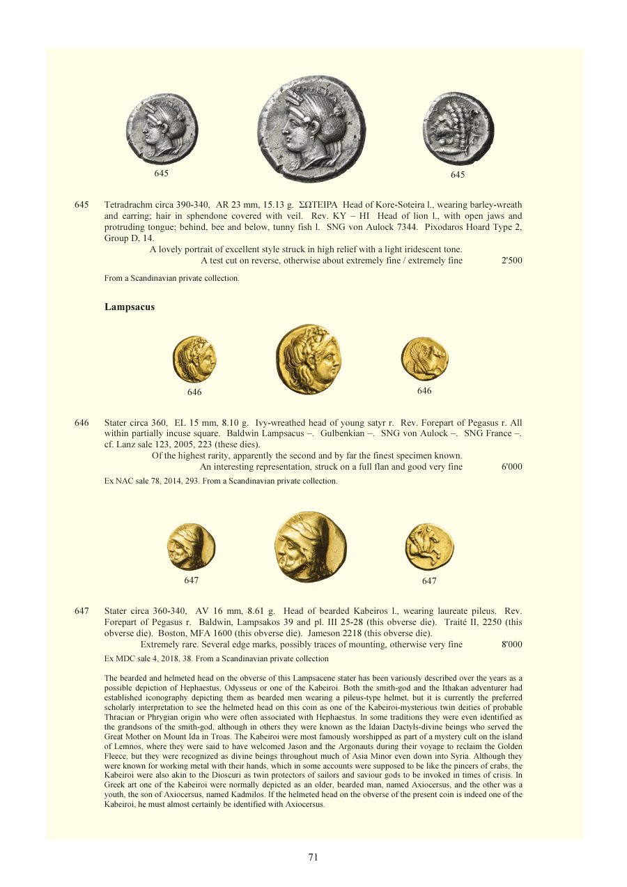Numismatica Ars Classica Auction 150 (2024) page 73
