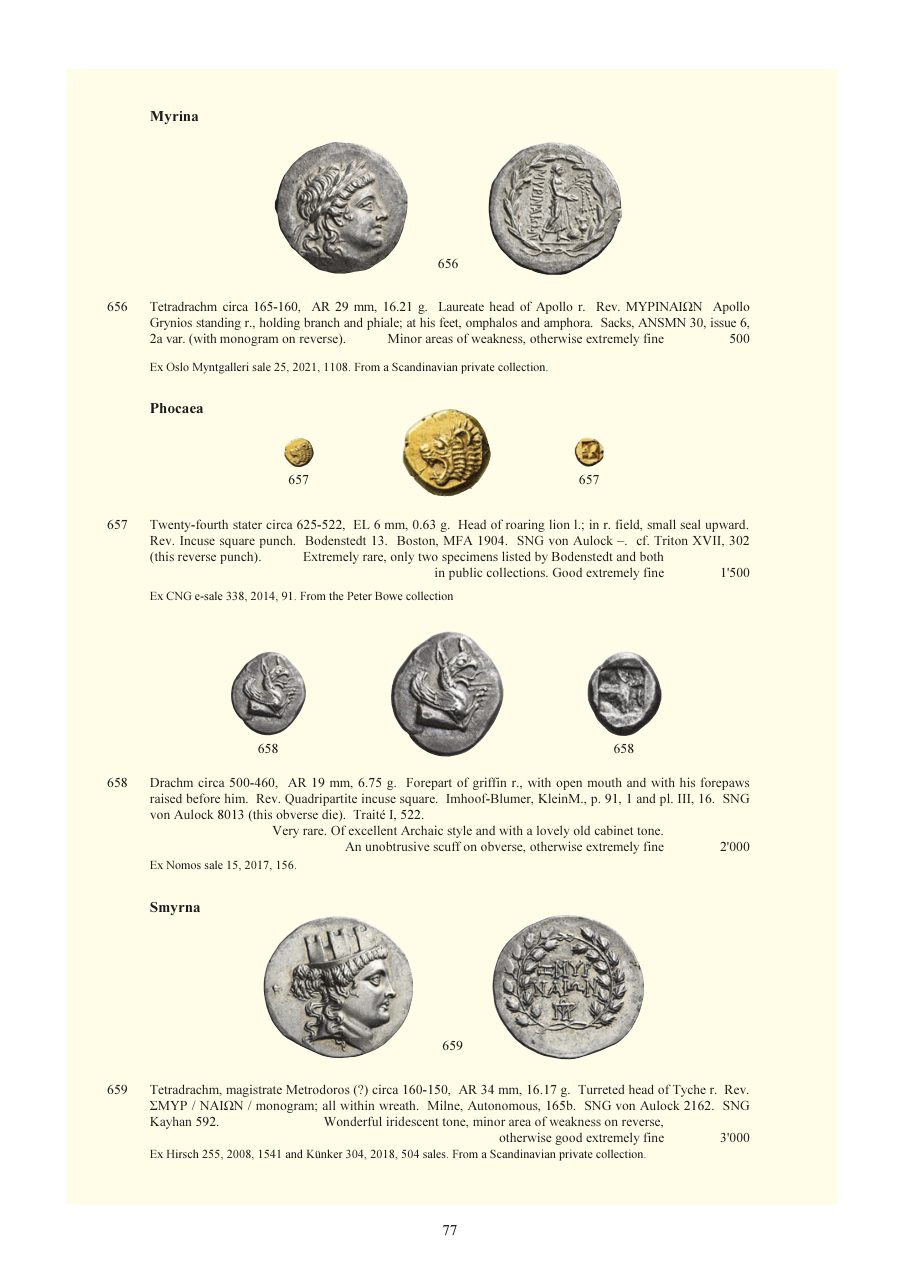 Numismatica Ars Classica Auction 150 (2024) page 79