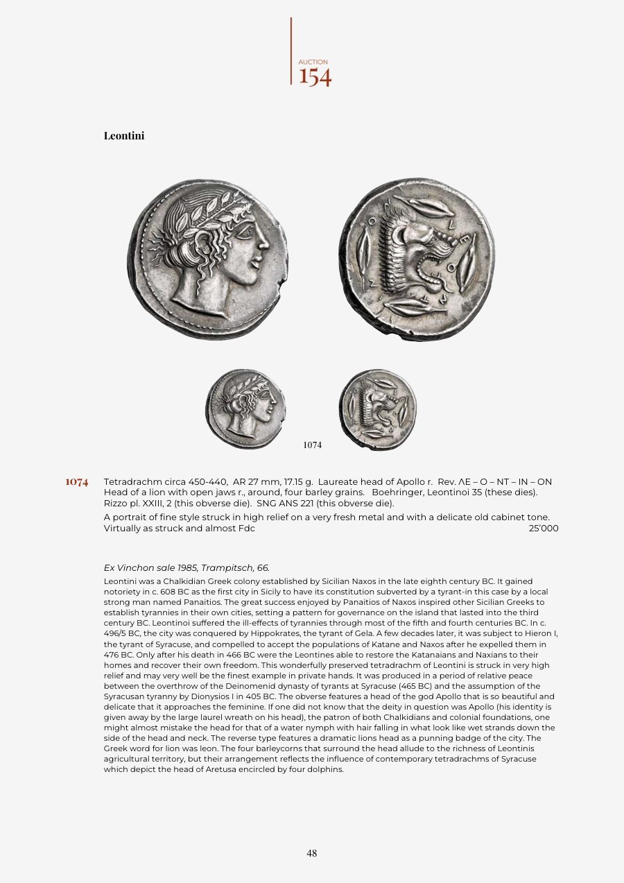 Numismatica Ars Classica Auction 154 (2025) page 50