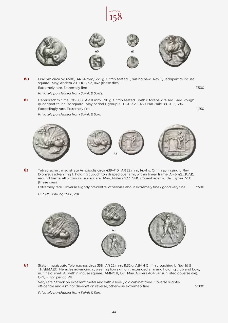 Numismatica Ars Classica Auction 158 (2025) page 46