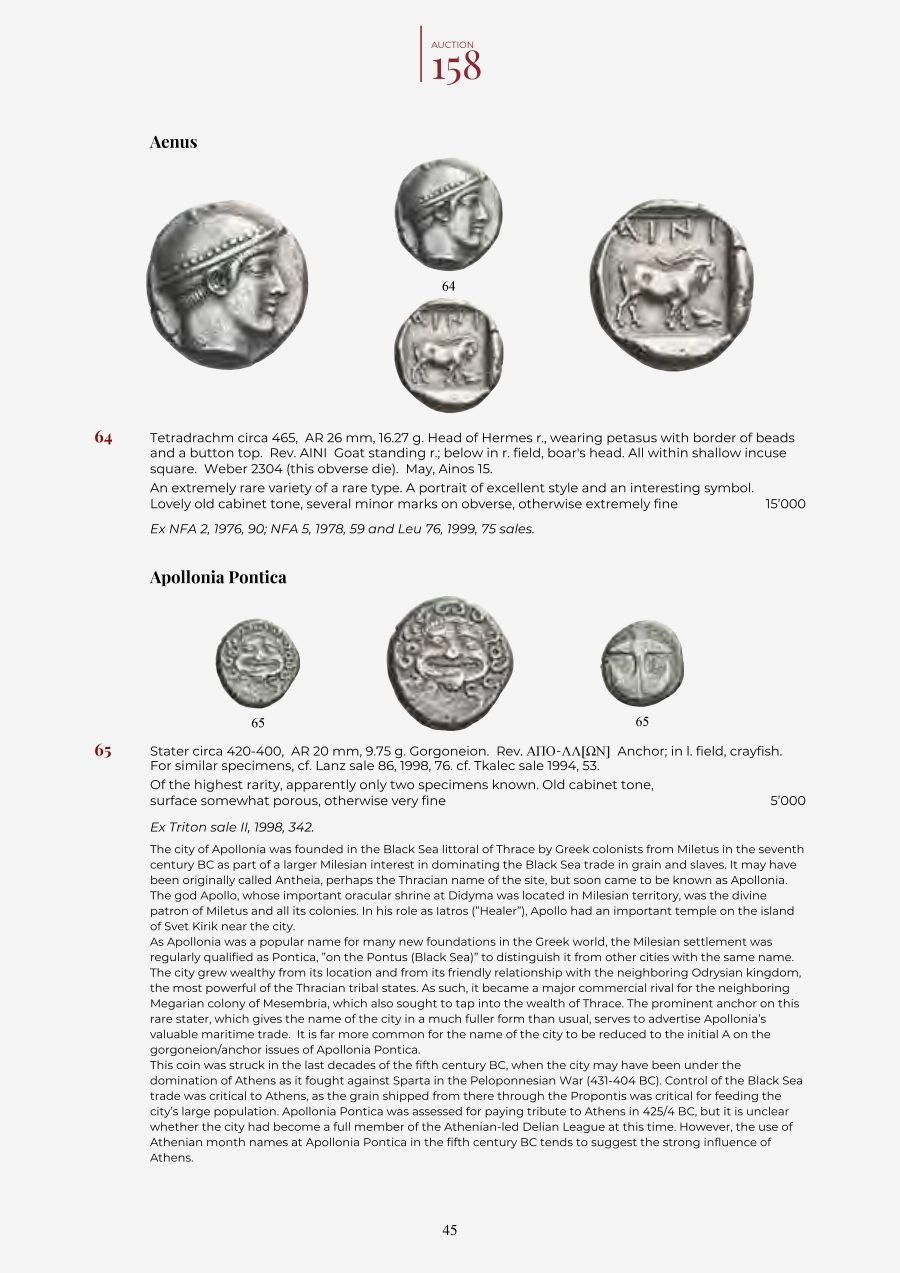 Numismatica Ars Classica Auction 158 (2025) page 47