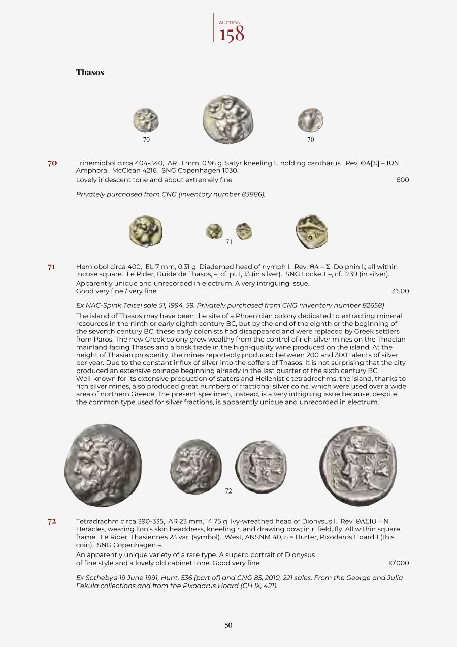 Numismatica Ars Classica Auction 158 (2025) page 52