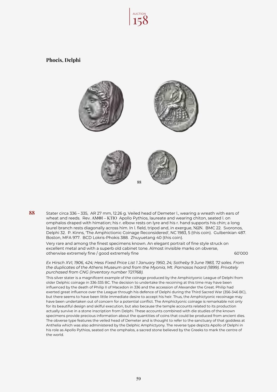 Numismatica Ars Classica Auction 158 (2025) page 61