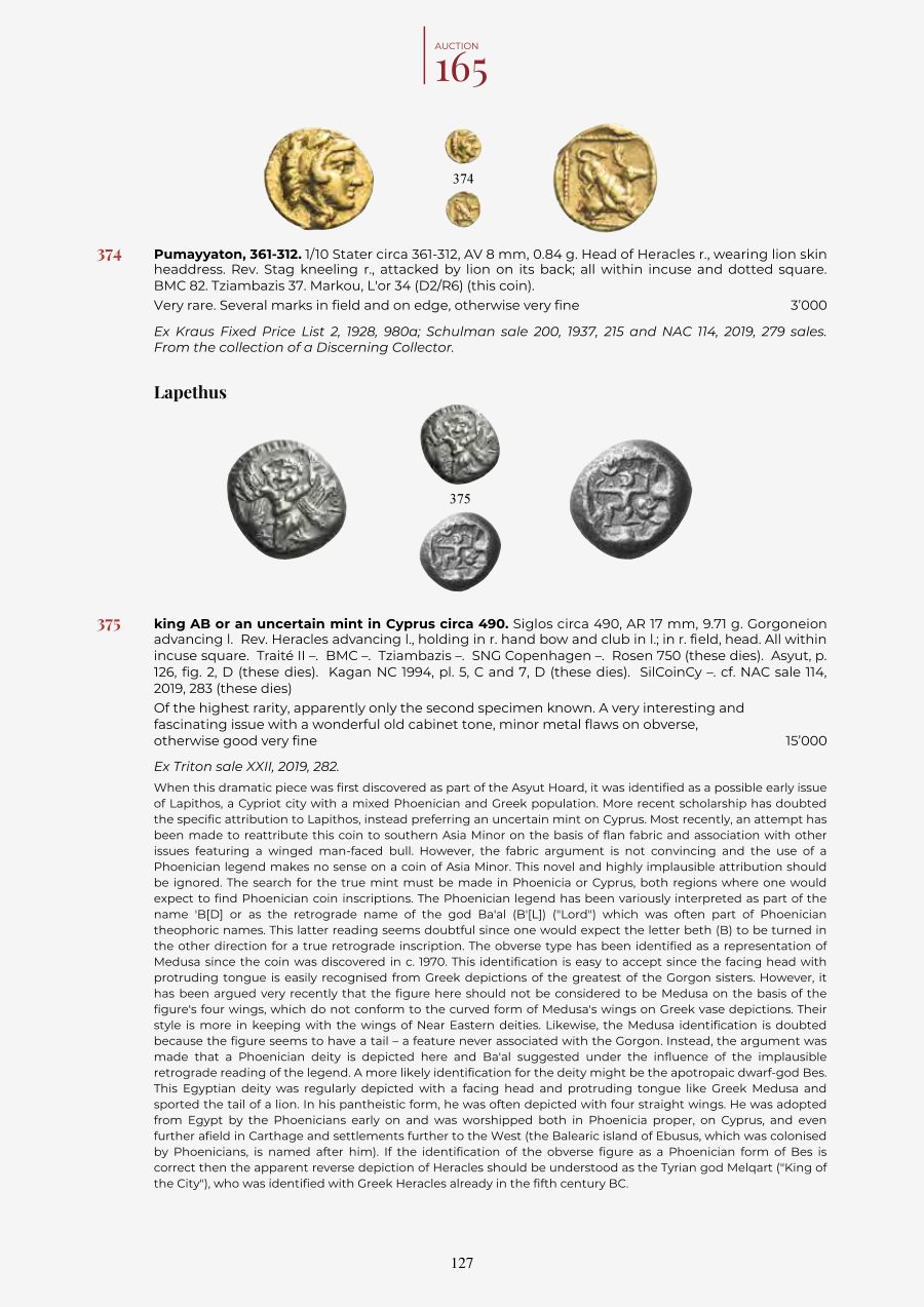 Numismatica Ars Classica Auction 165 (2026) page 129