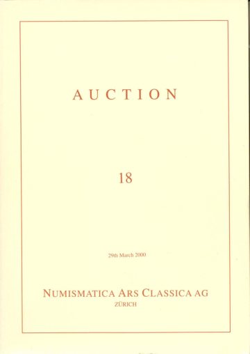 Numismatica Ars Classica Auction 18 (2000) cover
