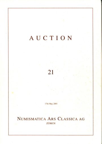 Numismatica Ars Classica Auction 21 (2001) cover
