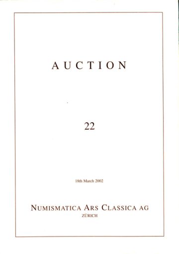Numismatica Ars Classica Auction 22 (2002) cover