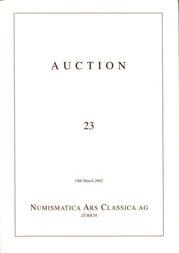 Numismatica Ars Classica Auction 23 (2002) cover